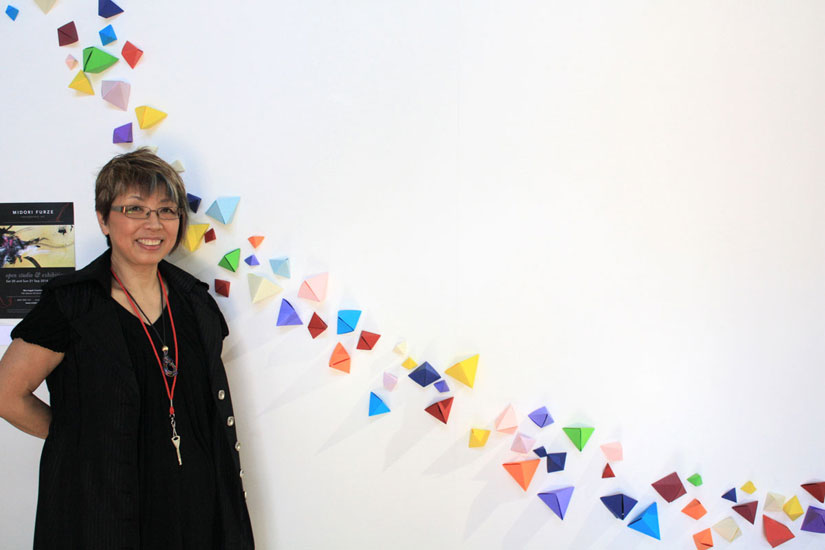 Origami Wall, by Midori Furze