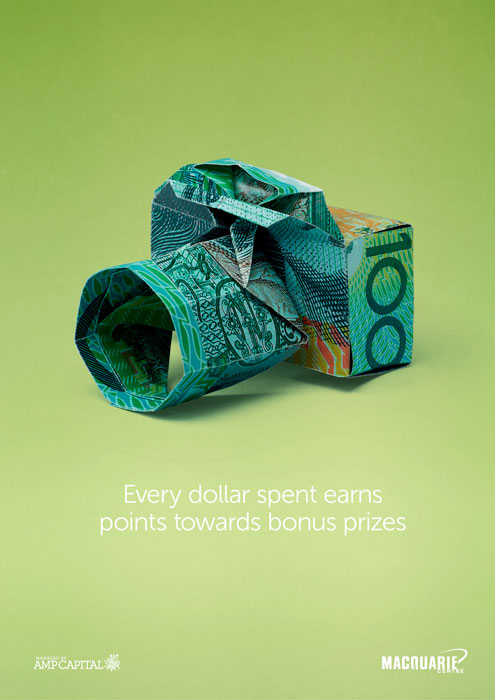 AMP Capital poster – origami camera