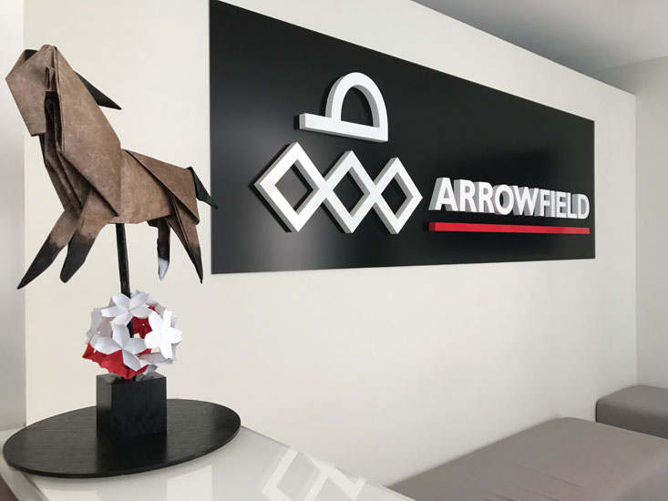 Origami horse centrepiece for Arrowfield