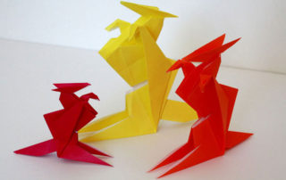 Origami Kangaroos, by Midori Furze