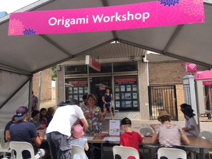 origami workshop at Strathfield council