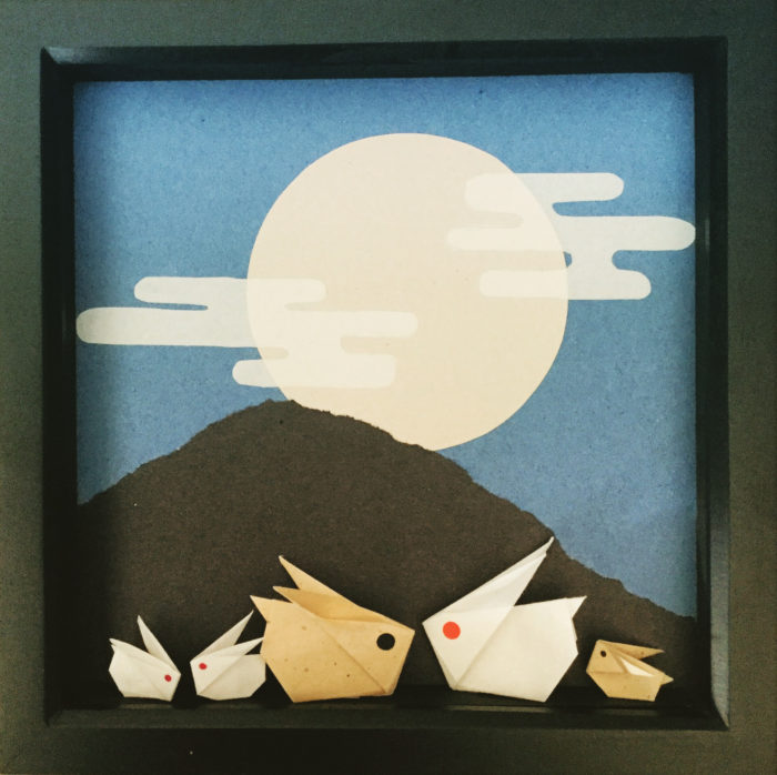 Moon Bunny Origami bunnies