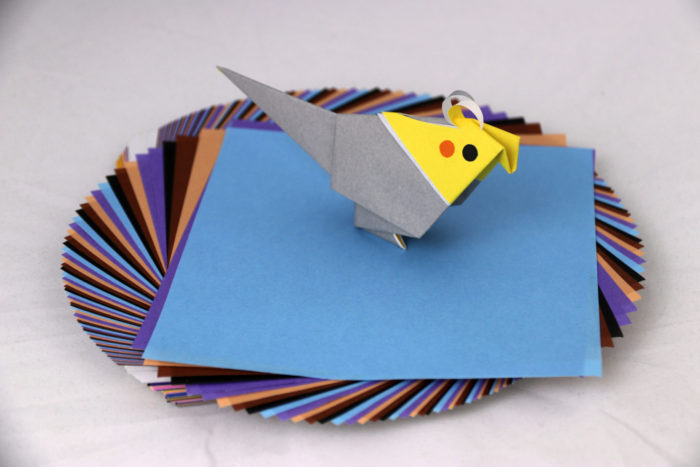 origami cockatiel