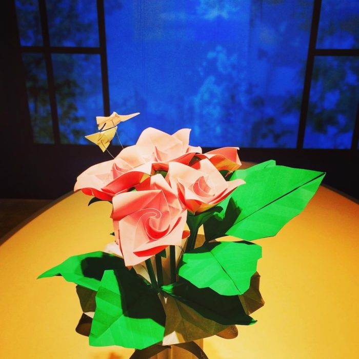 Origami roses