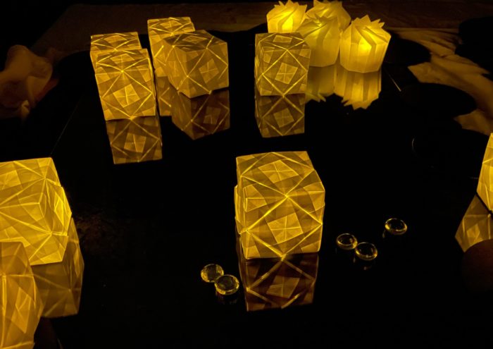 Origami lanterns