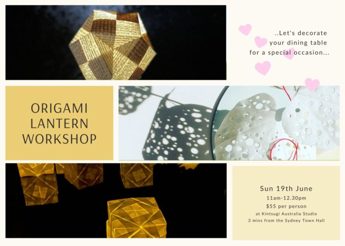 origami lantern workshop June