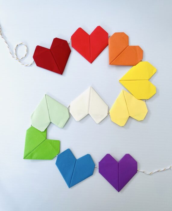 Origami Hearts_MidoriFurze OrigamiHeart by Midori
